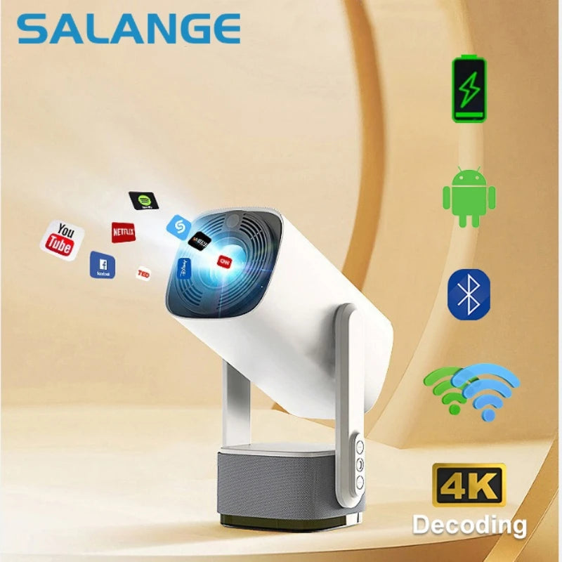 SALANGE 4K Wifi Bluetooth Home Cinema Projector