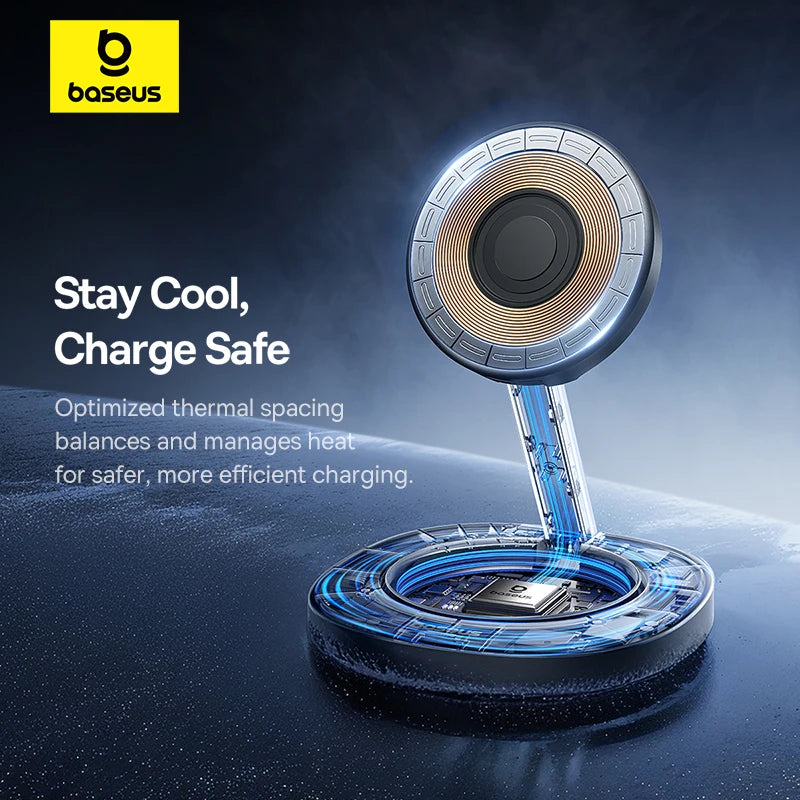 BASEUS Enerfill Qi2 Foldable Wireless Charger Stand