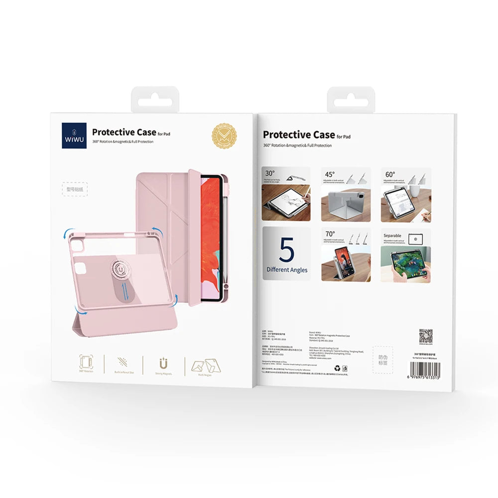 WiWU Rotatable Protective Case & Stand for iPad