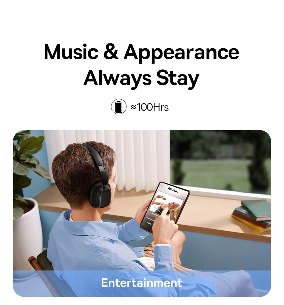 BASEUS Bowie H1i ANC Bluetooth Wireless Headphones