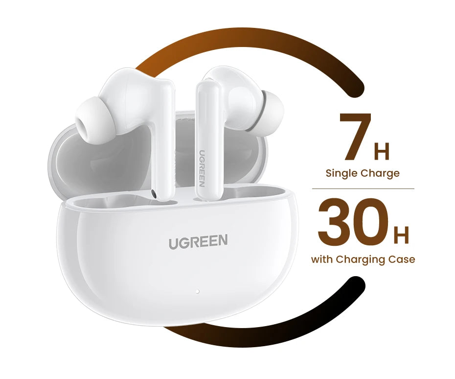 UGREEN T6s Hybrid Active Noise Cancelling Bluetooth Wireless Earbuds