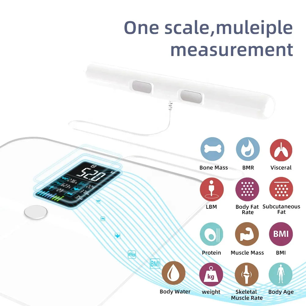 FITDAYS FI2001LB Bluetooth Smart Body Scales - White