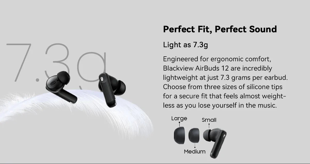 BLACKVIEW AirBuds 12 TWS Bluetooth Wireless Earphones