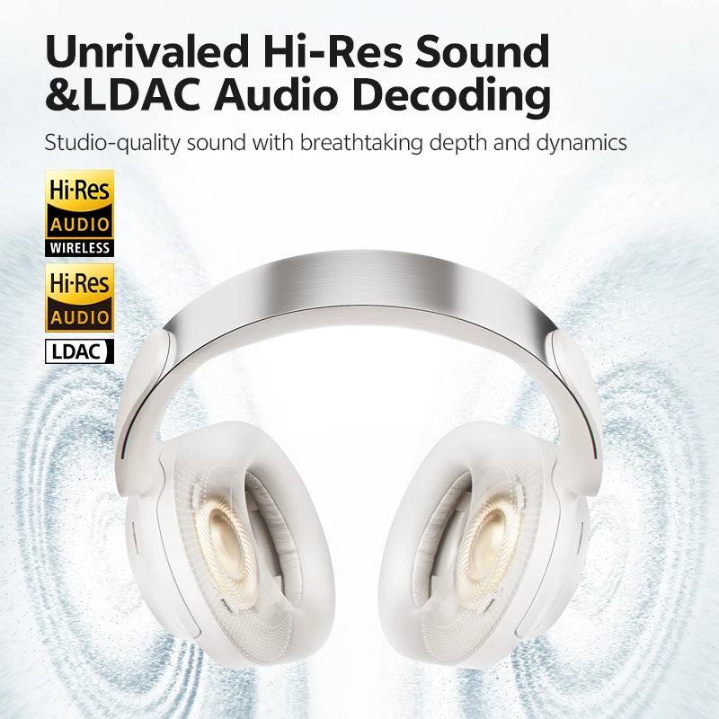 QCY H3S Adaptive Noise Cancelling Bluetooth Wireless Headphones