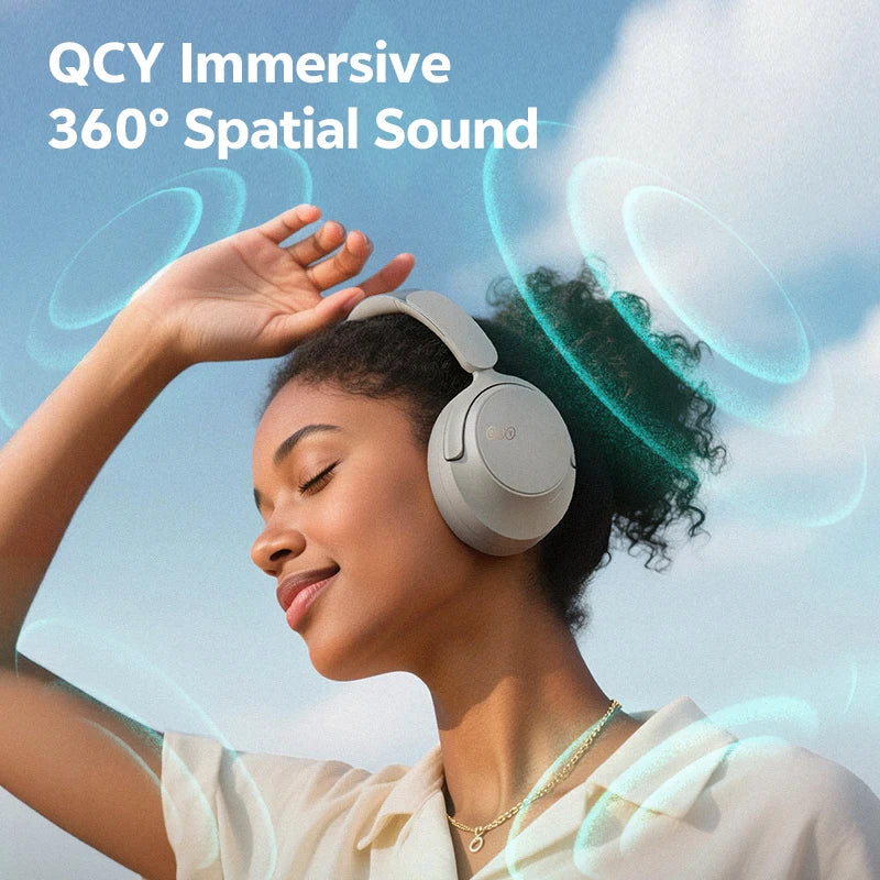 QCY H3S Adaptive Noise Cancelling Bluetooth Wireless Headphones