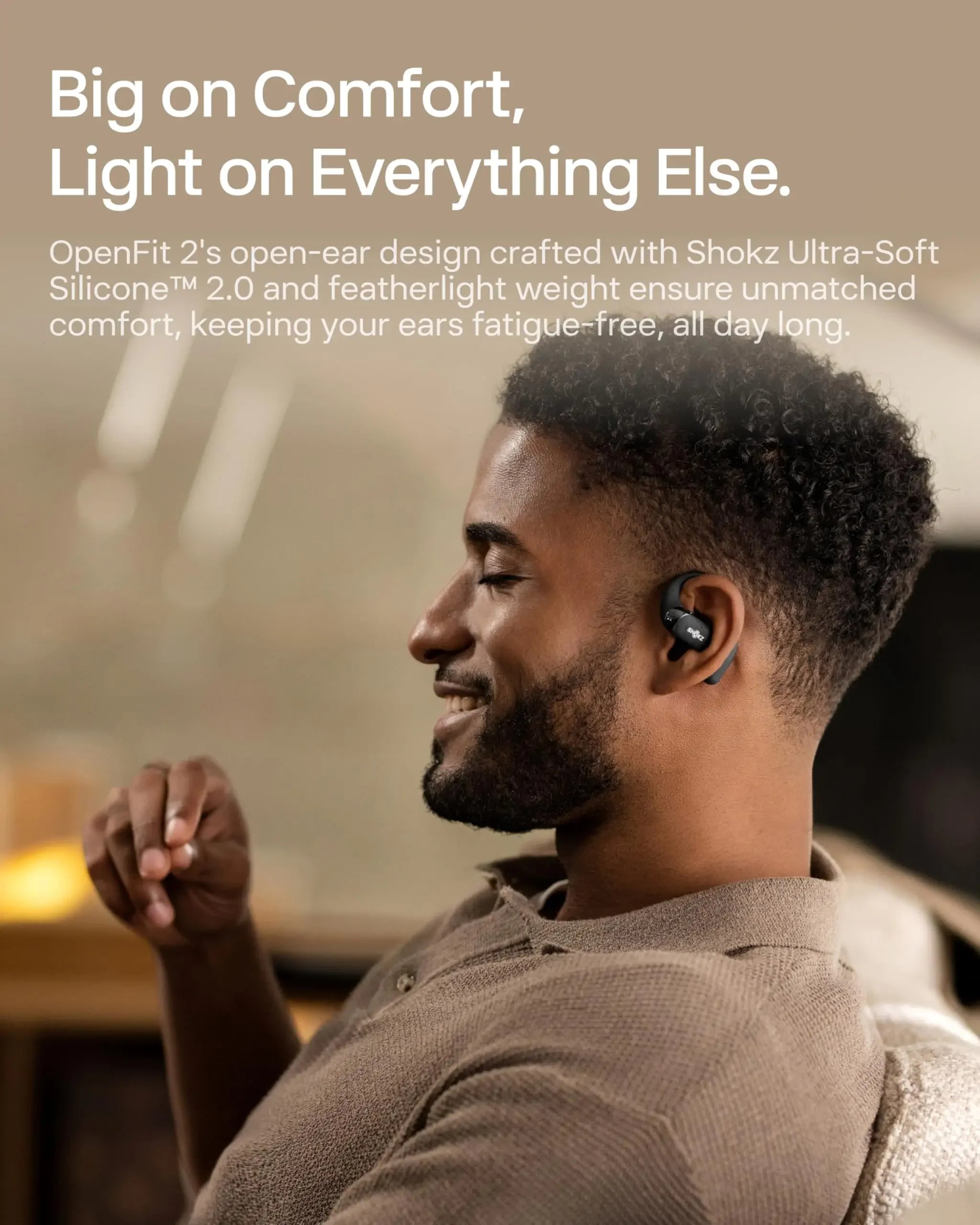 SHOKZ OpenFit 2 Open-Ear Headphones