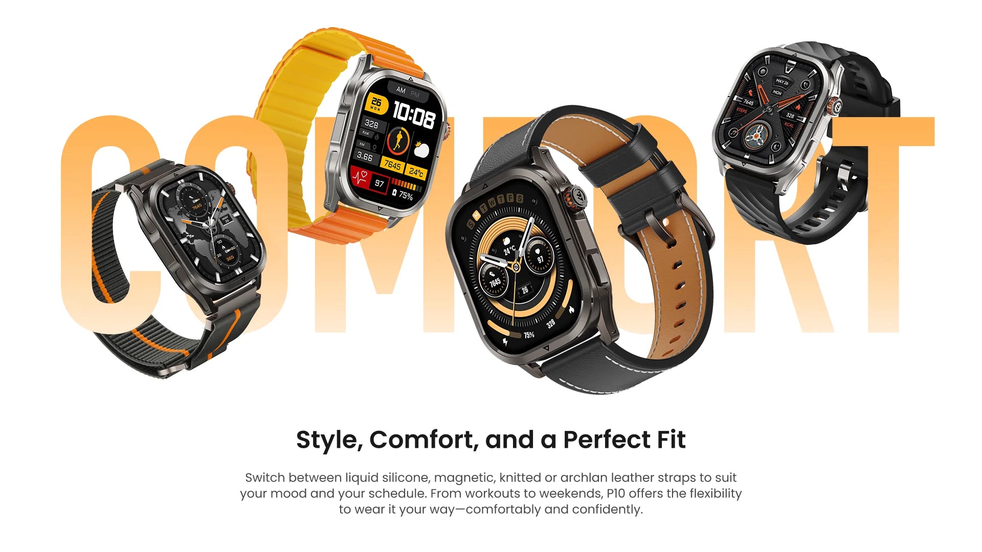 KOSPET Magic P10 1.96" GPS Smart Watch