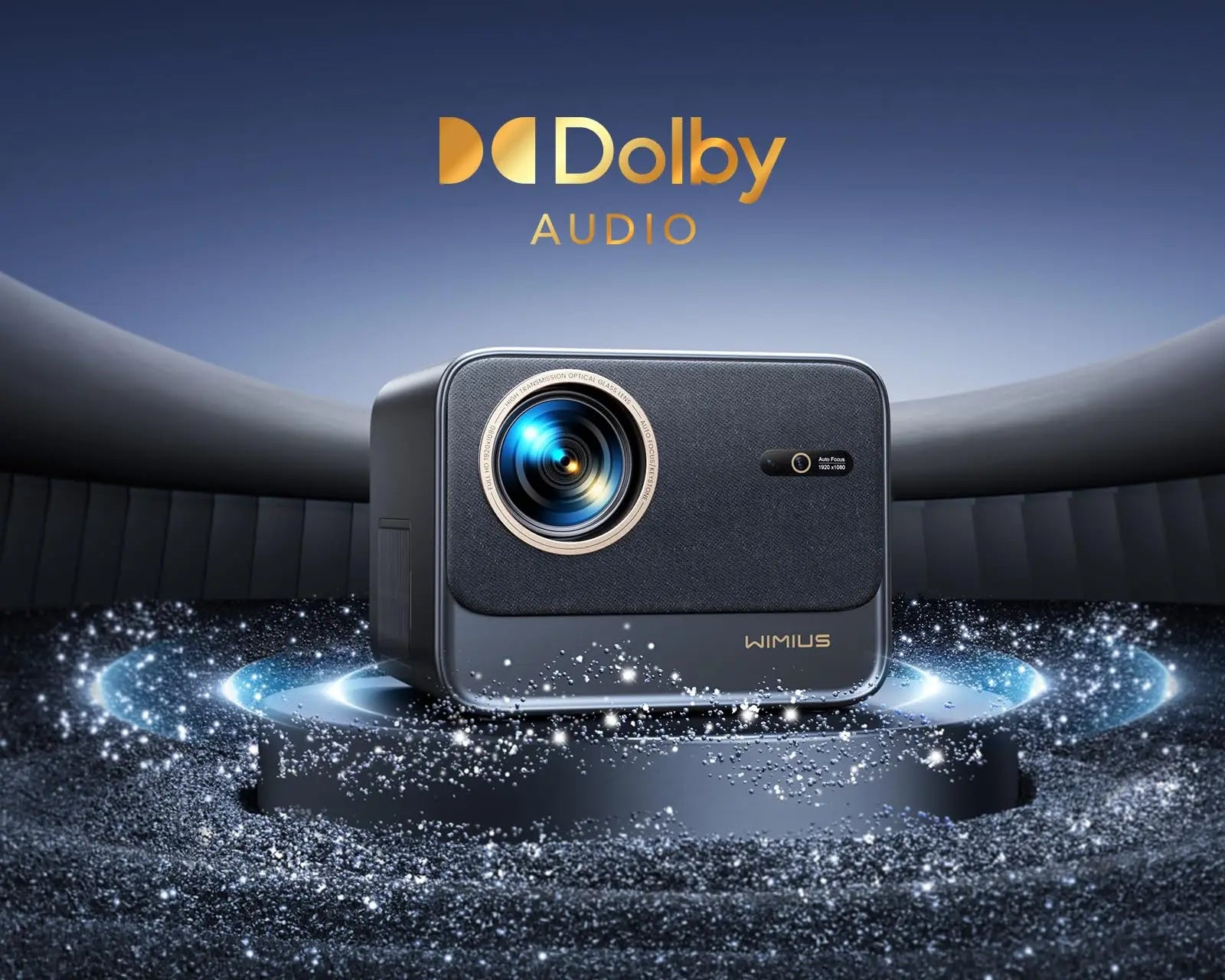 WiMius 30000 Lumens 4k Portable Bluetooth Home Cinema Projector