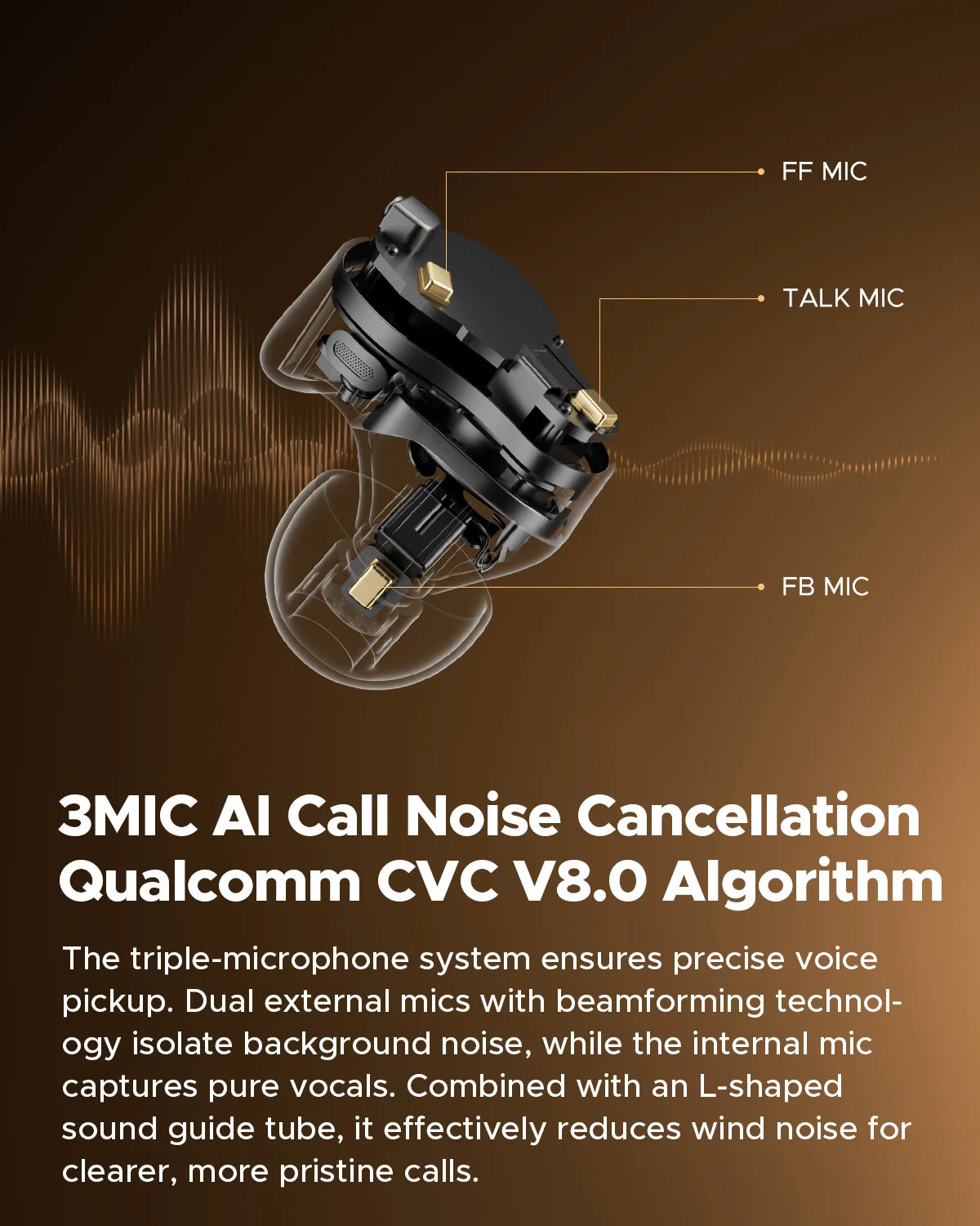 SOUNDPEATS H3 Adaptive ANC Bluetooth Wireless Earphones