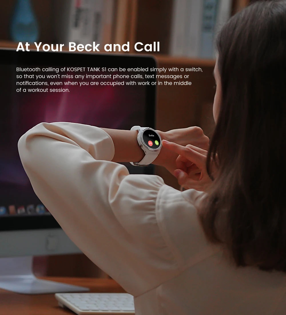 KOSPET Tank S1 1.30" AMOLED Smart Watch
