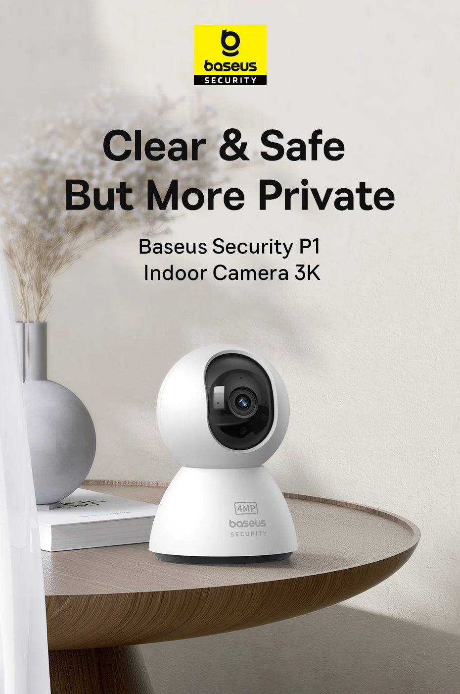 BASEUS P1 4MP Indoor Smart Home Security Camera
