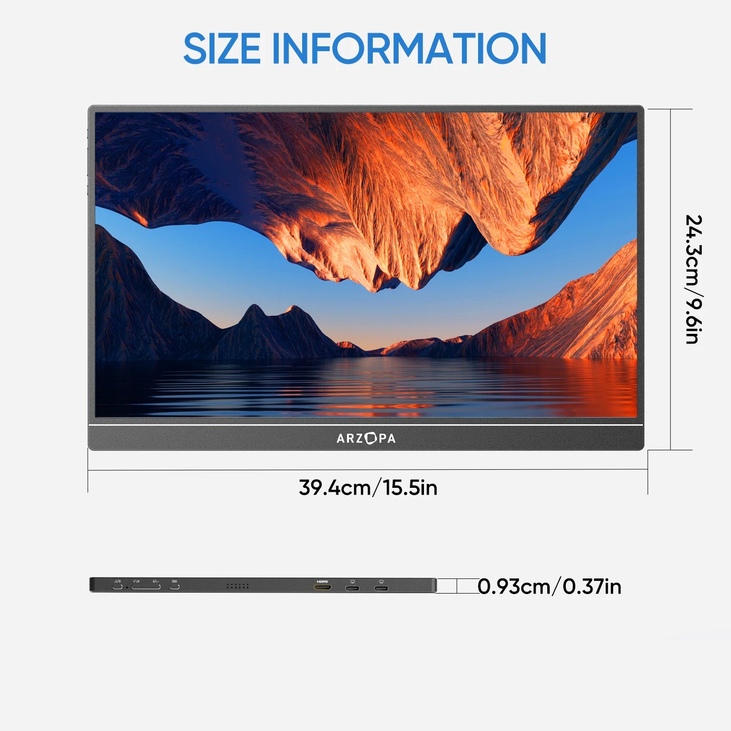 ARZOPA A1M Full HD 17.3" Portable Monitor with Integrated Stand