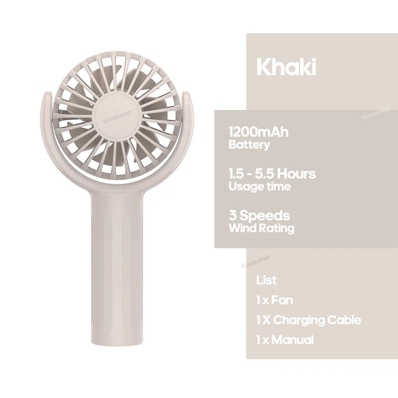 KINSCOTER DQ251 Portable Mini Handheld Fan