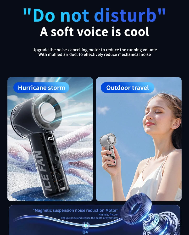 KINSCOTER Q4 Rechargeable Portable Handheld Fan