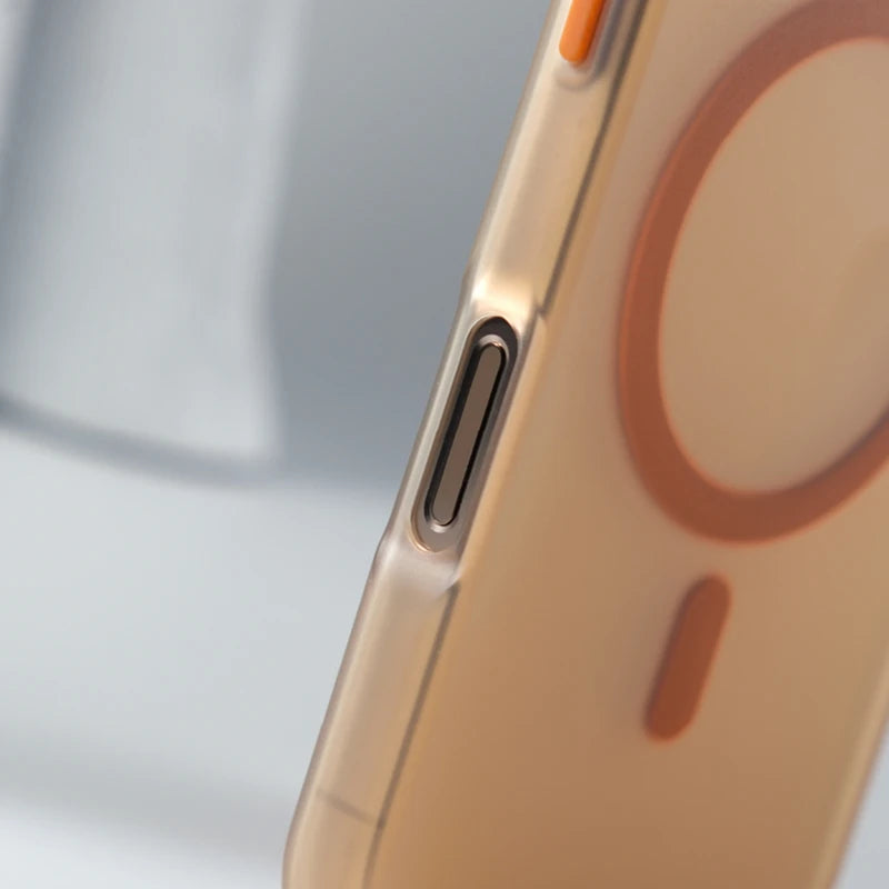 Frosted Translucent Magnetic Matte Case for Apple iPhone