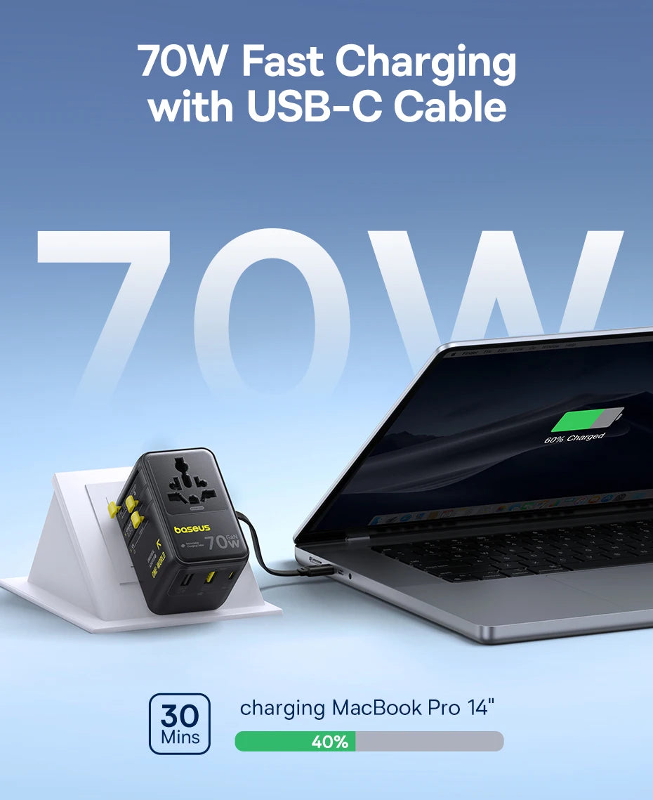 BASEUS EnerCore CG11 GaN5 Universal Travel Adapter