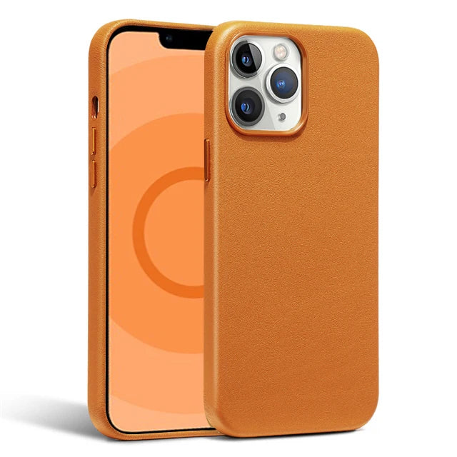 Leather MagSafe Shockproof Case for iPhone