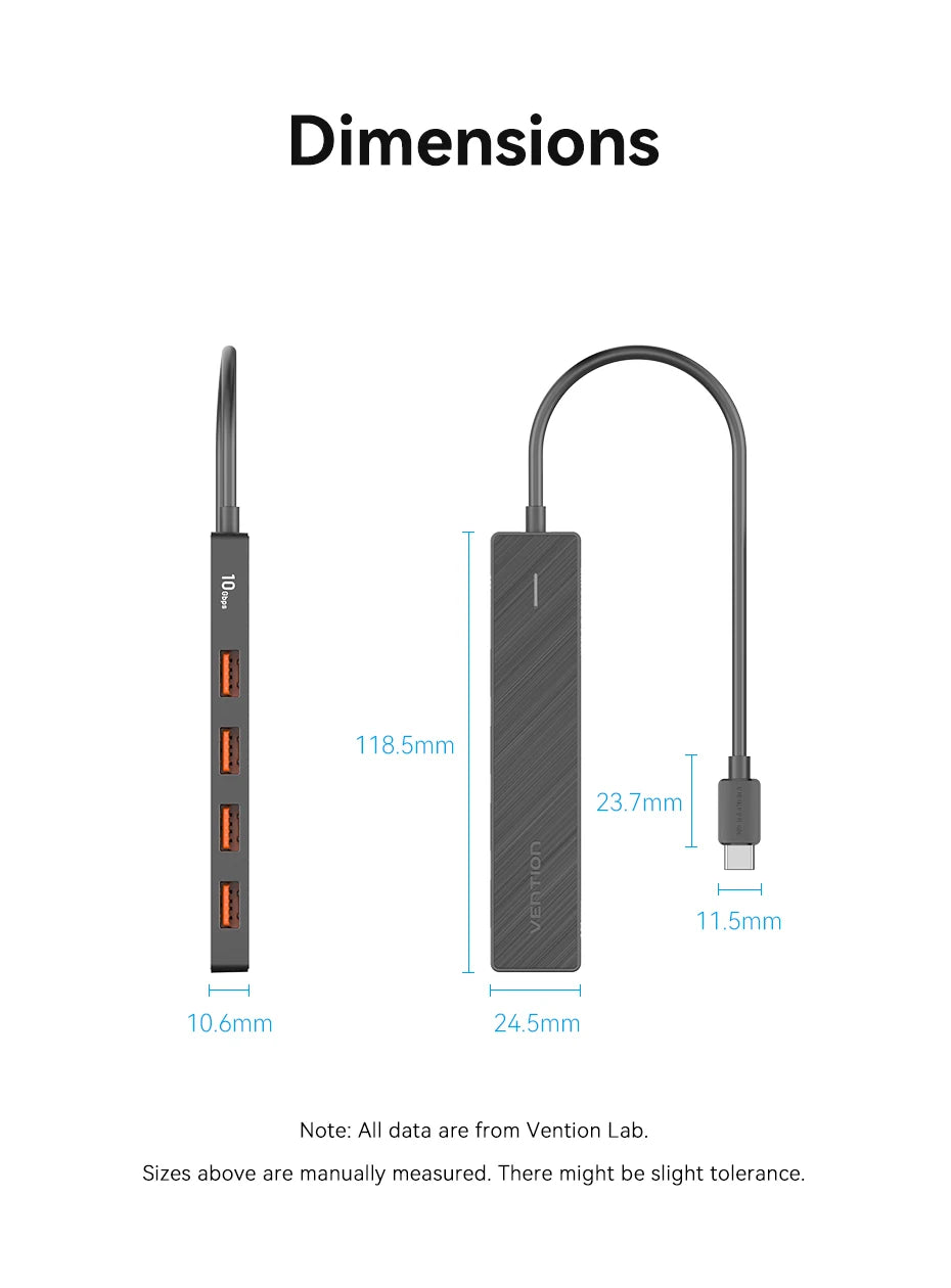 VENTION 5in1 Multiport Adapter Connection Hub
