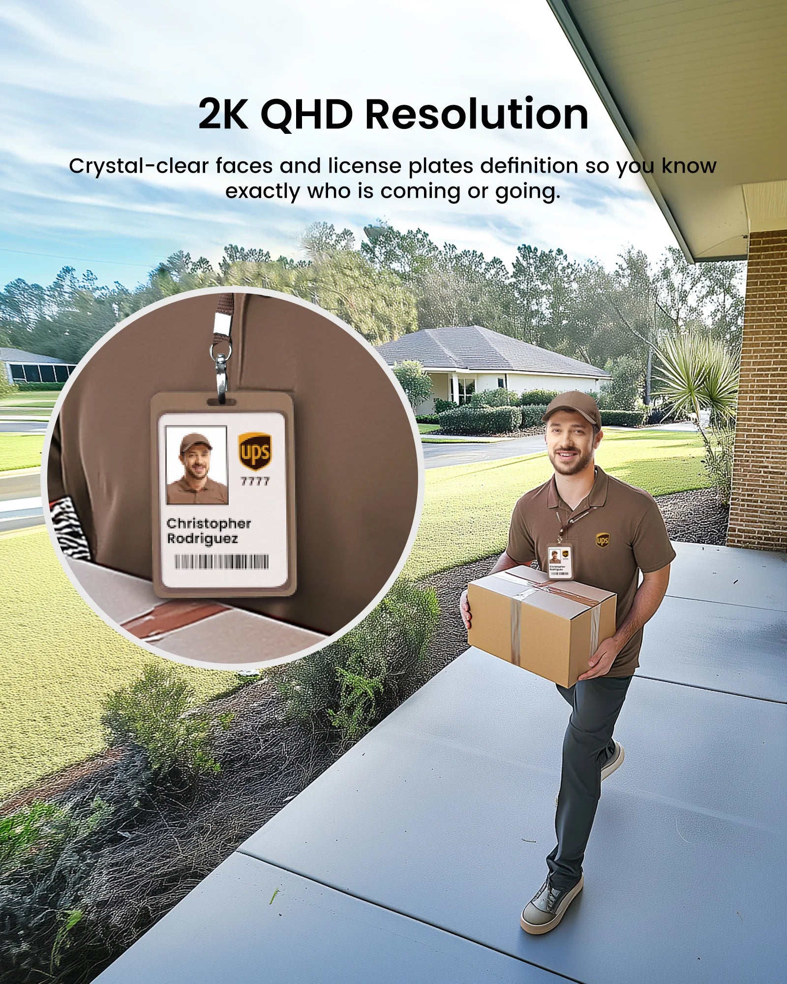 AOSU 3MP Solar Powered Wireless Home Security Camera Kit - 4pk
