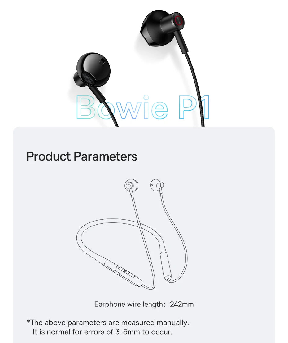 BASEUS Bowie P1 Bluetooth Wireless Earphones