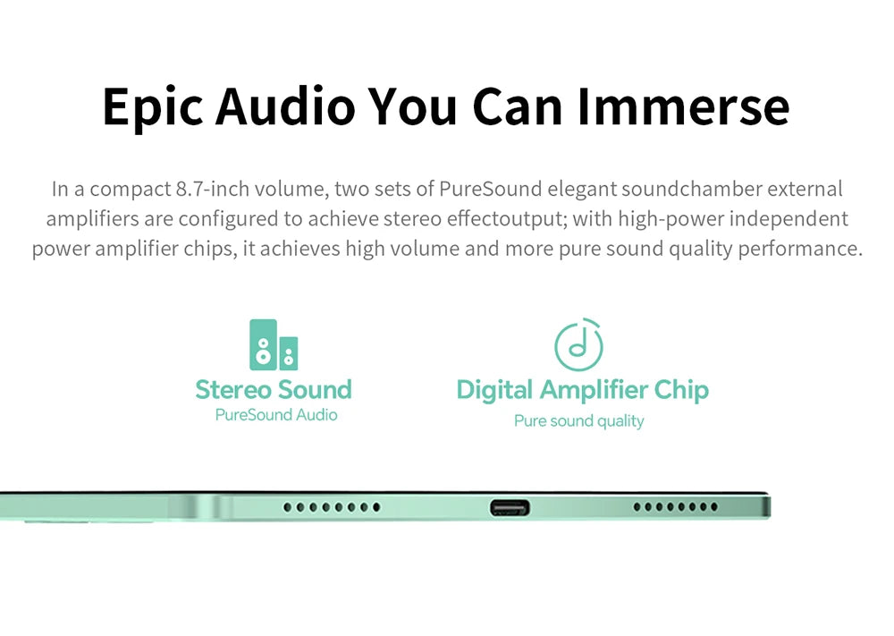 TECLAST M50 Mini 8.7" WiFi Android Tablet - 128GB, Green