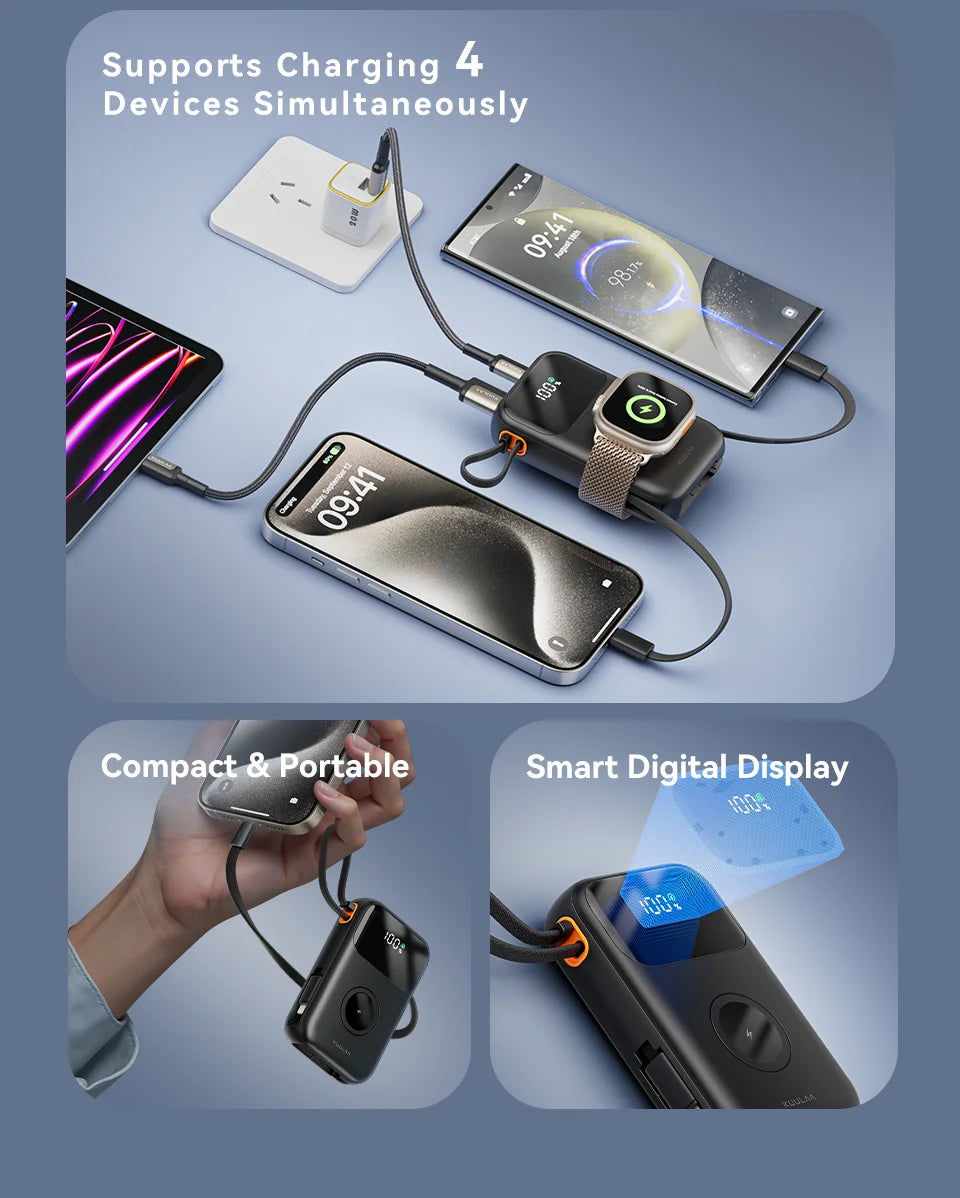 KUULAA 22.5W 10000mAh Portable Charger and Power Bank