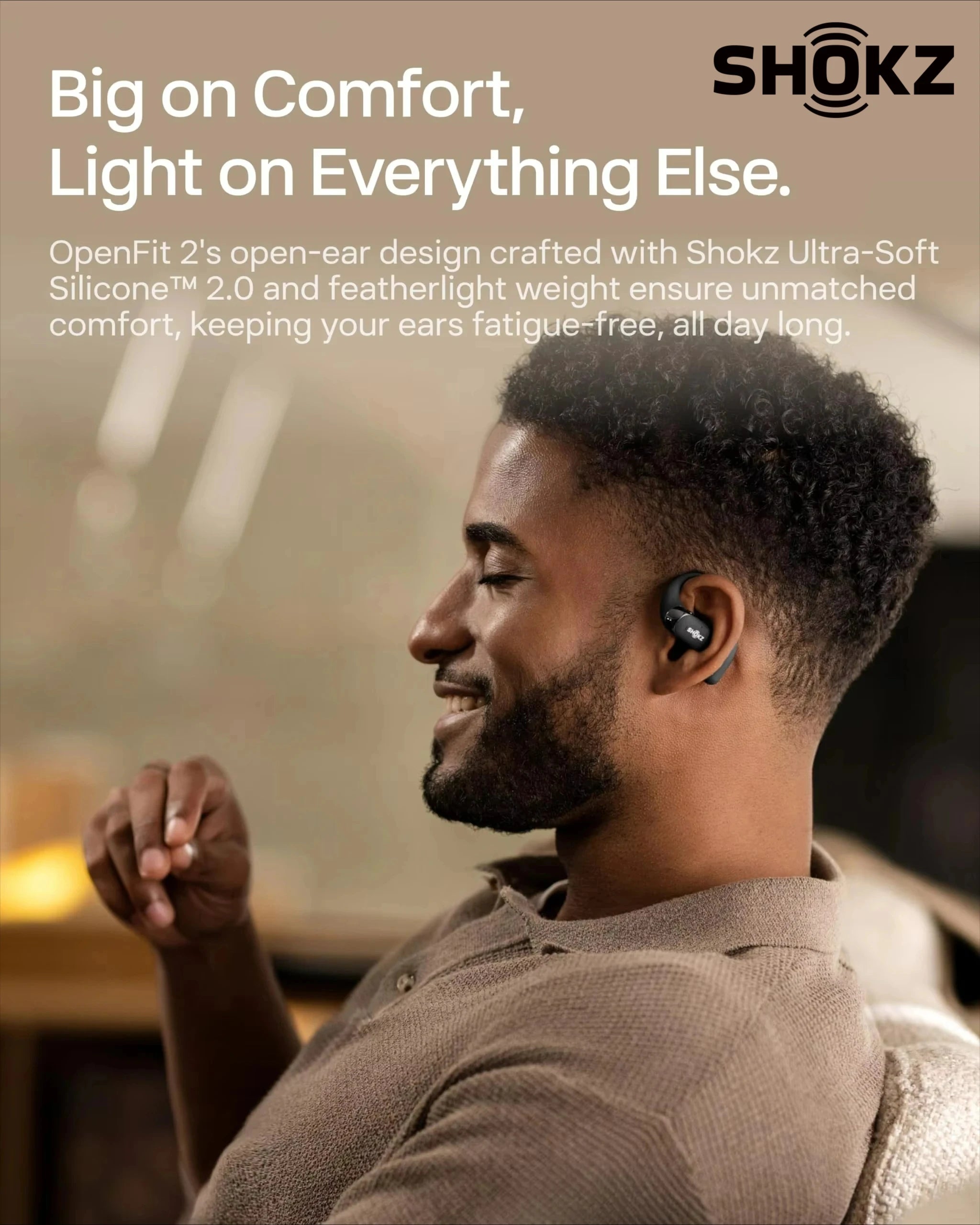 SHOKZ OpenFit 2 Open-Ear Headphones