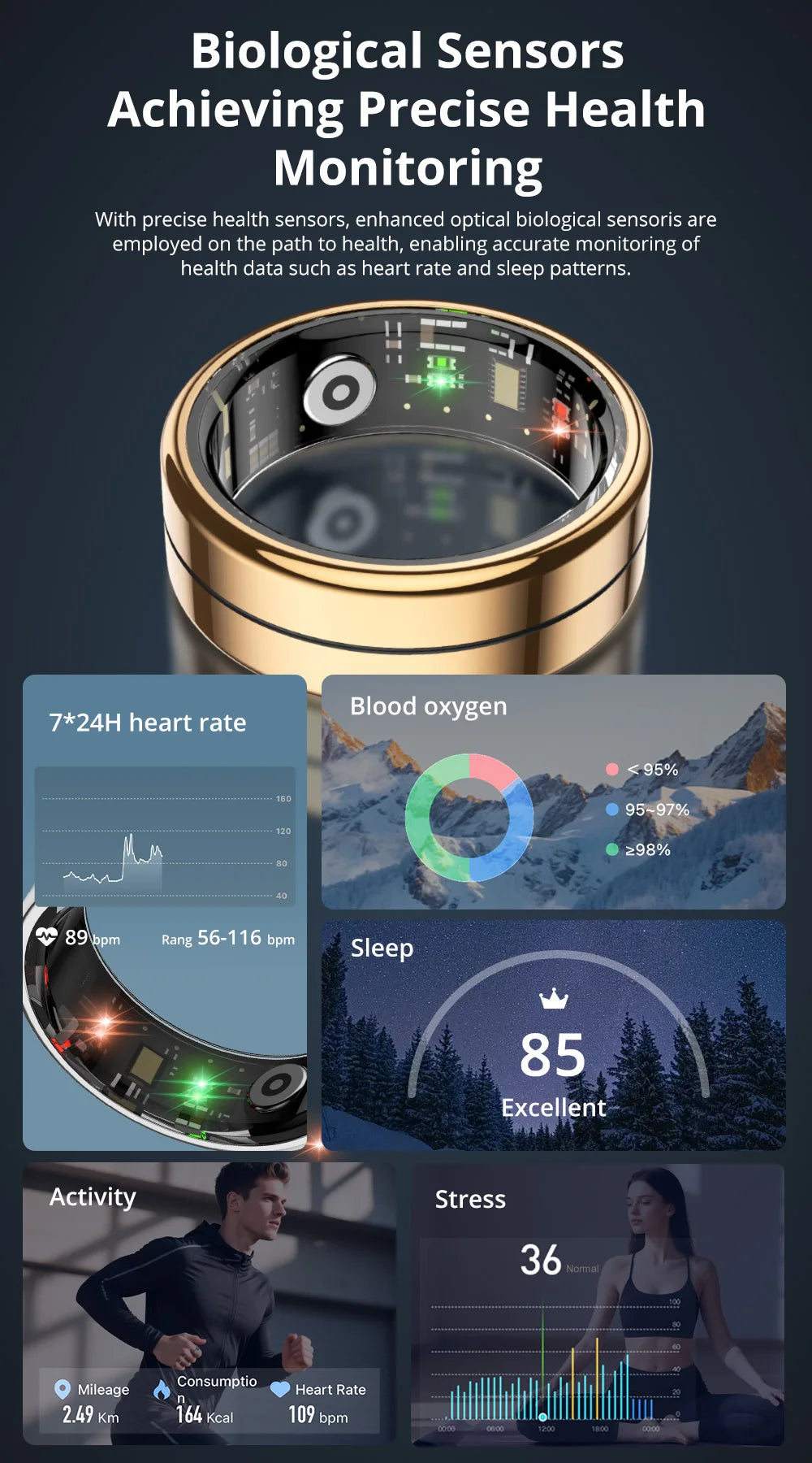 COLMI R07 Smart Ring with Charging Case