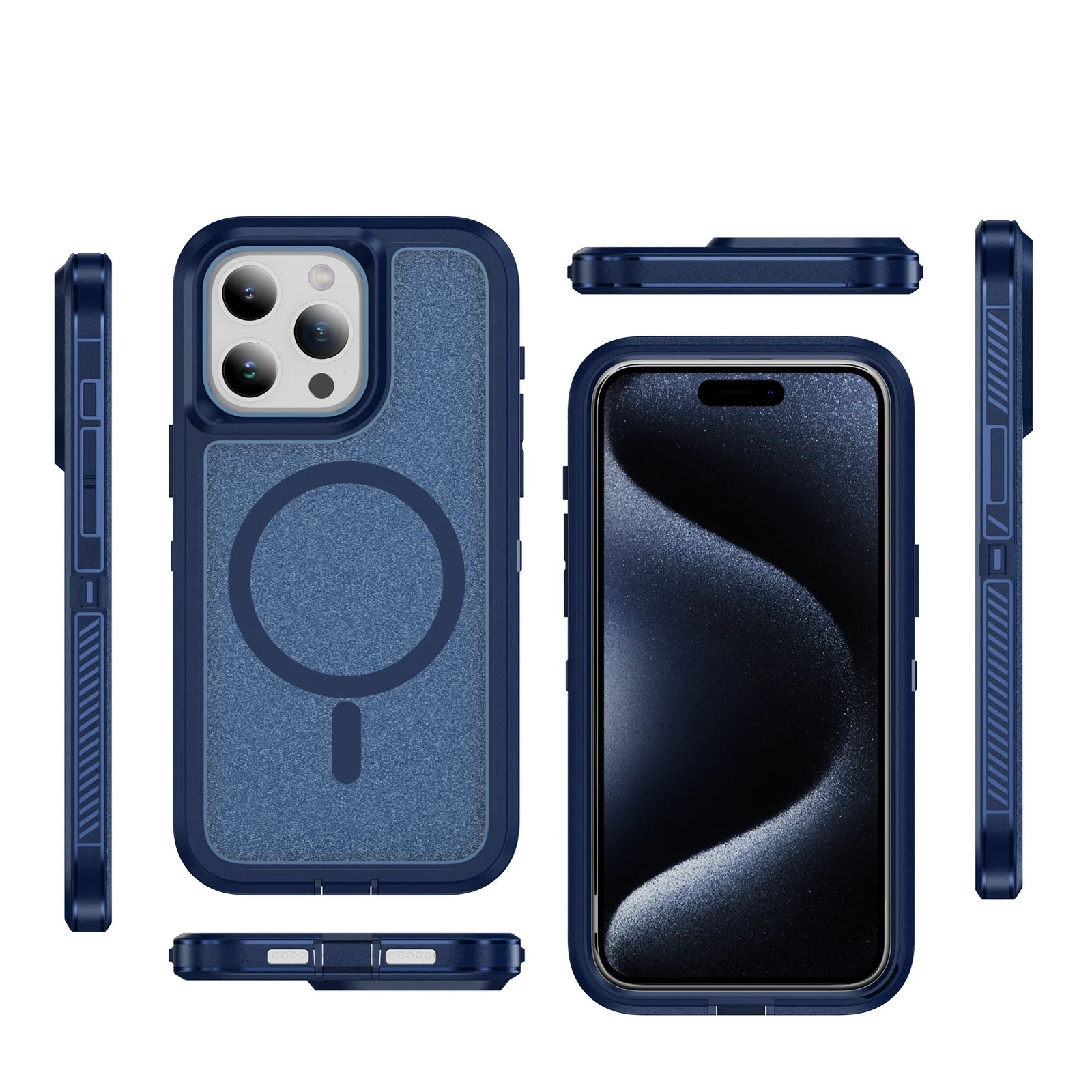 MagSafe Shockproof Double Layer Matte Case for iPhone