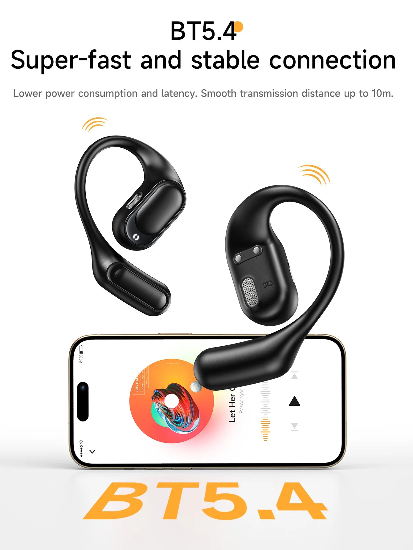 HOCO EA11 Honey Bluetooth Wireless Open Ear Headphones