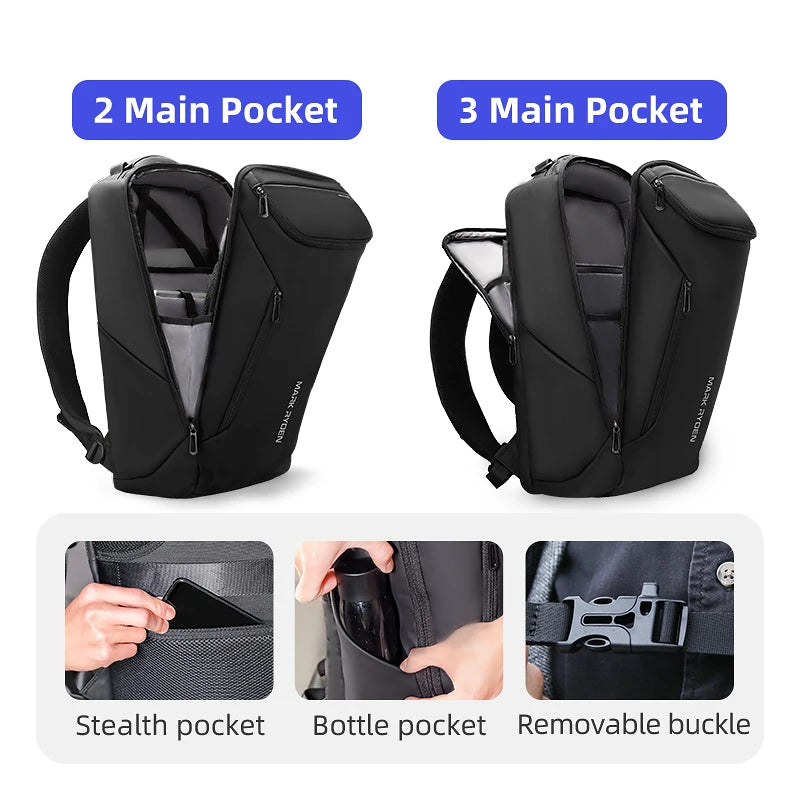 MARK RYDEN MR9031 Business Travel Backpack with USB Charging Port