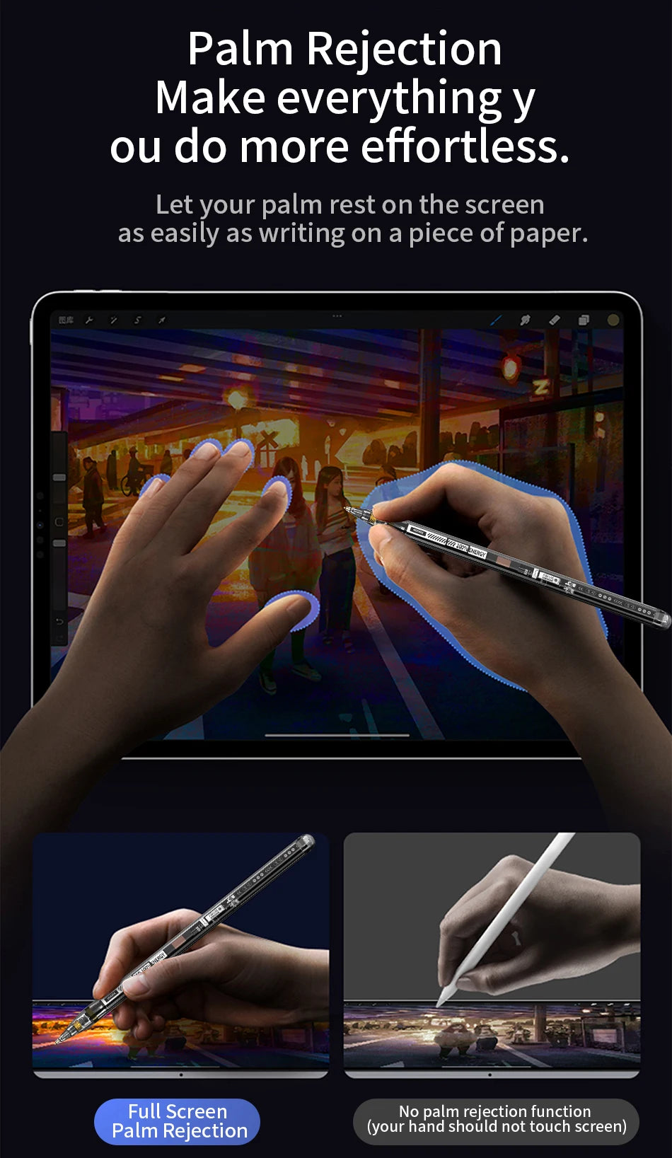 WiWU Transparent Magnetic Charging Stylus Pen for Apple iPad