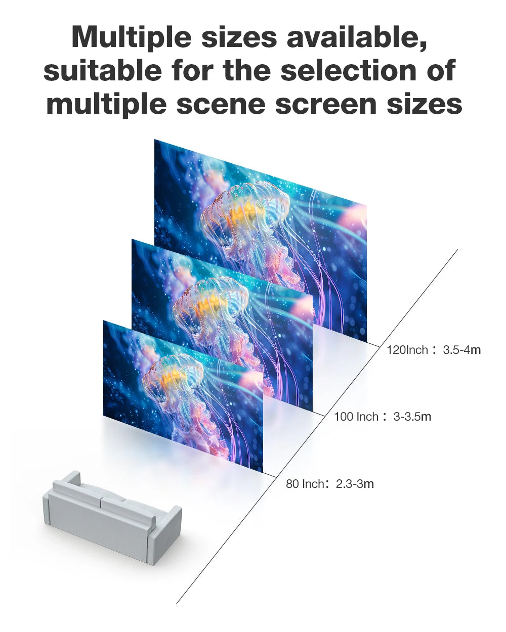 BLITZWOLF BW-VS8 16:9 Portable Metal Anti-Light Projector Screen
