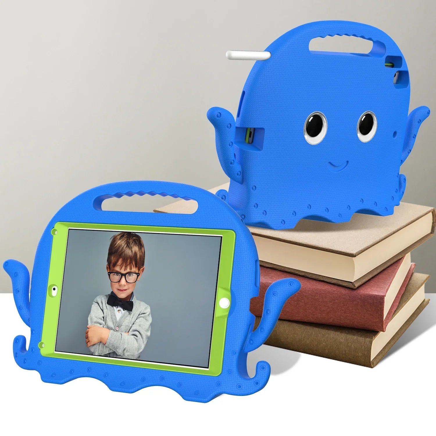Octopus Shockproof and Protective iPad Case for Kids