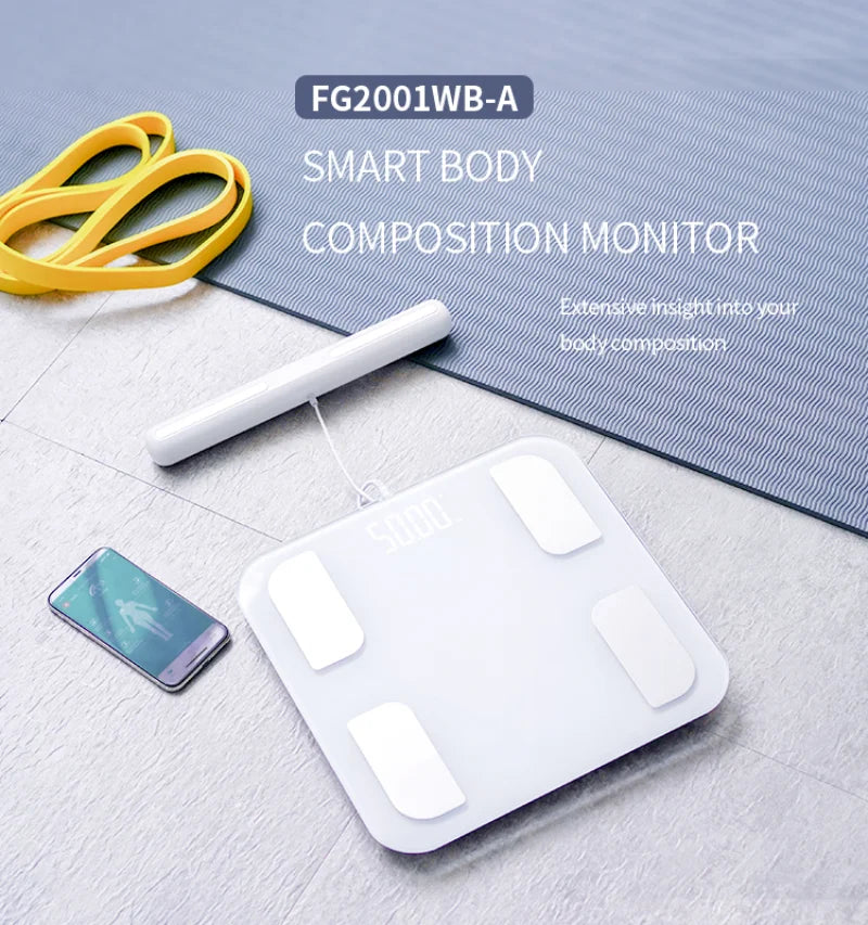 FITDAYS FG2001WB Bluetooth Smart Body Scales - White