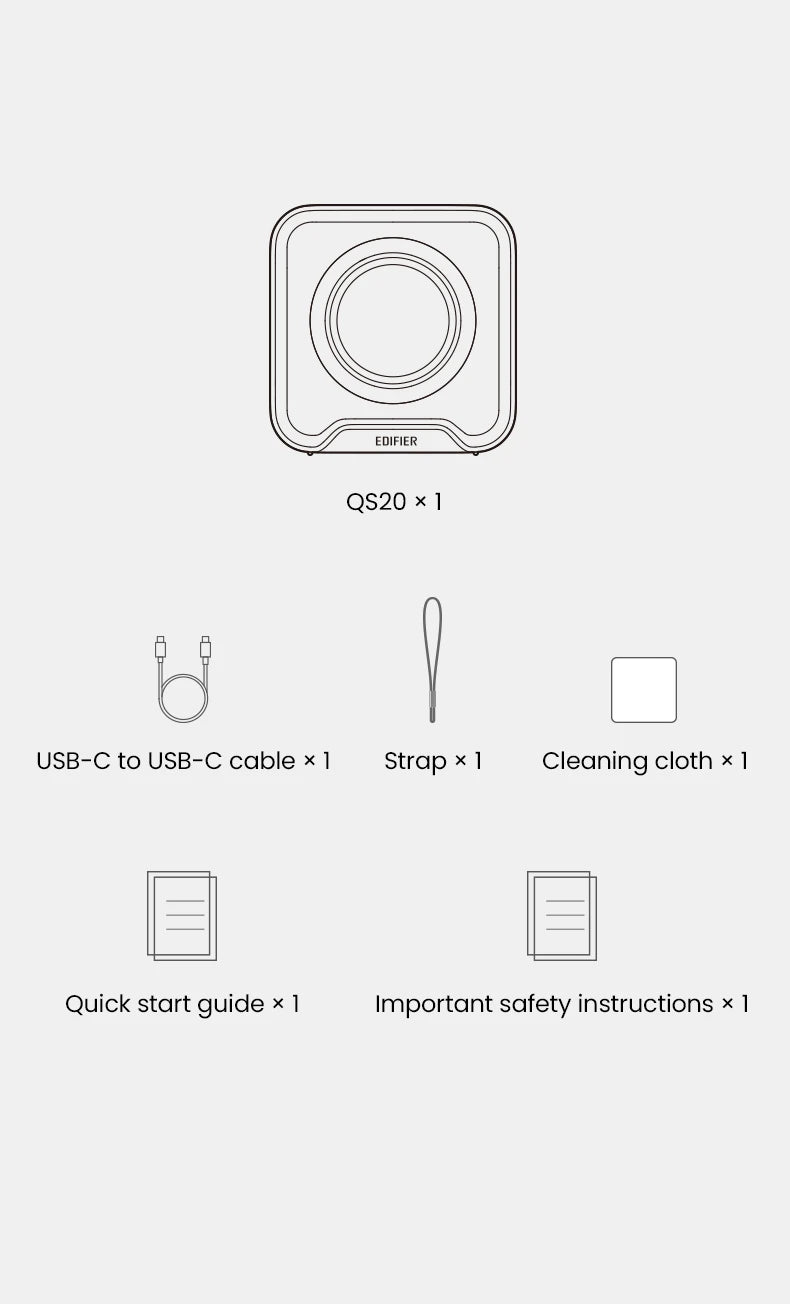 EDIFIER QS20 Portable Bluetooth Wireless Speaker