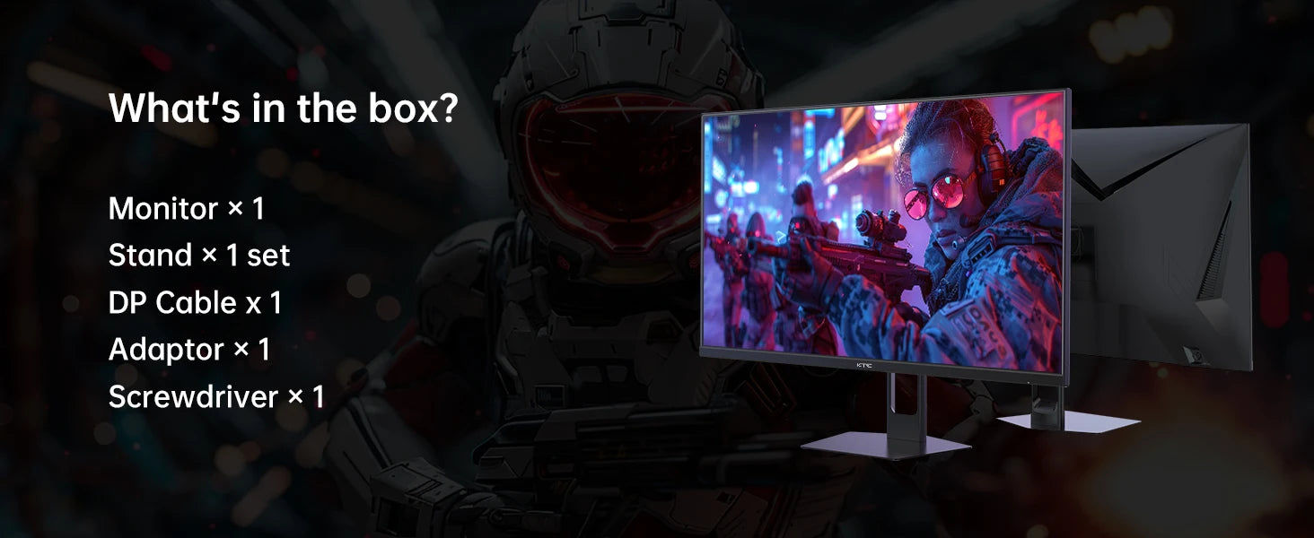 KTC 27" 210Hz 2K QHD Gaming Monitor - Black