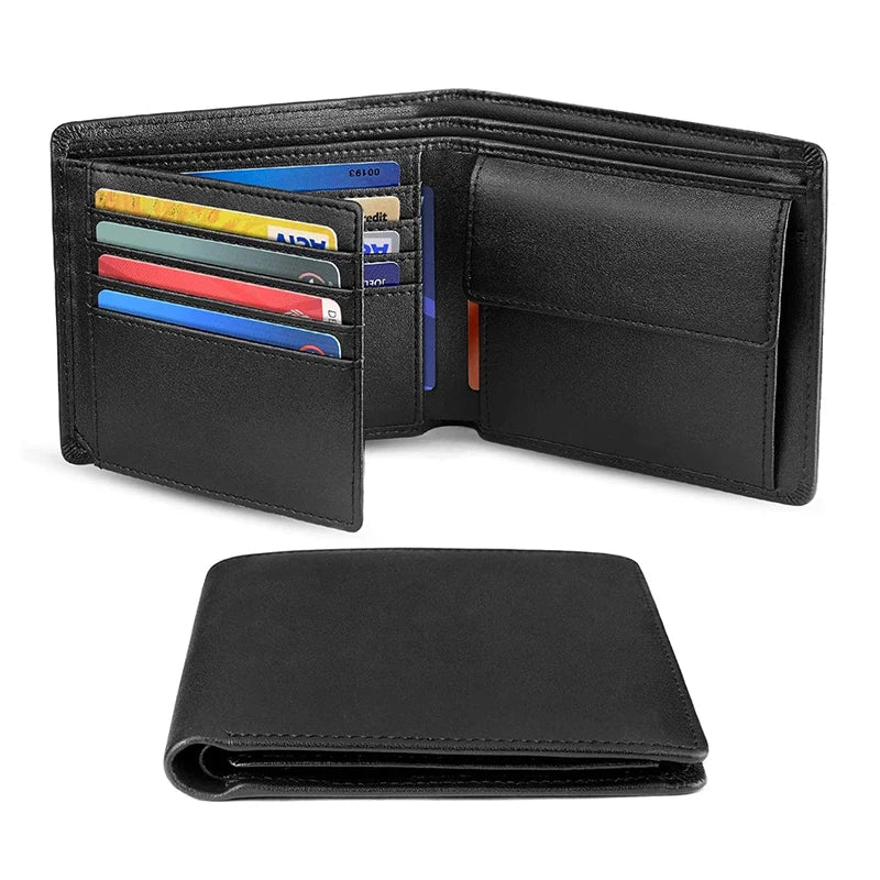 YATBEST Leather TriFold Smart Wallet with RFID Blocking