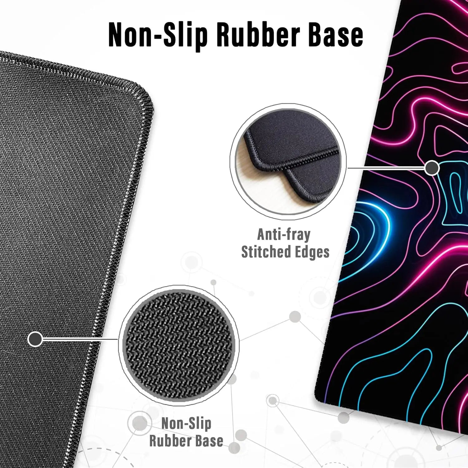 YSAGi Non-Slip Retro Desk Mat & Mouse Pad