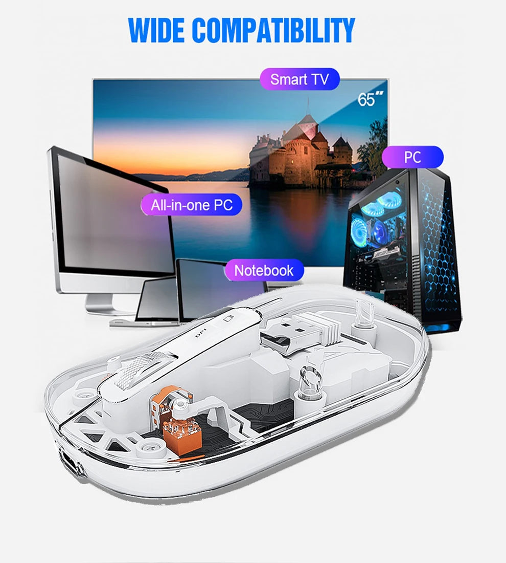 JOMAA Rechargeable Foldable Bluetooth Wireless Keyboard and Mouse