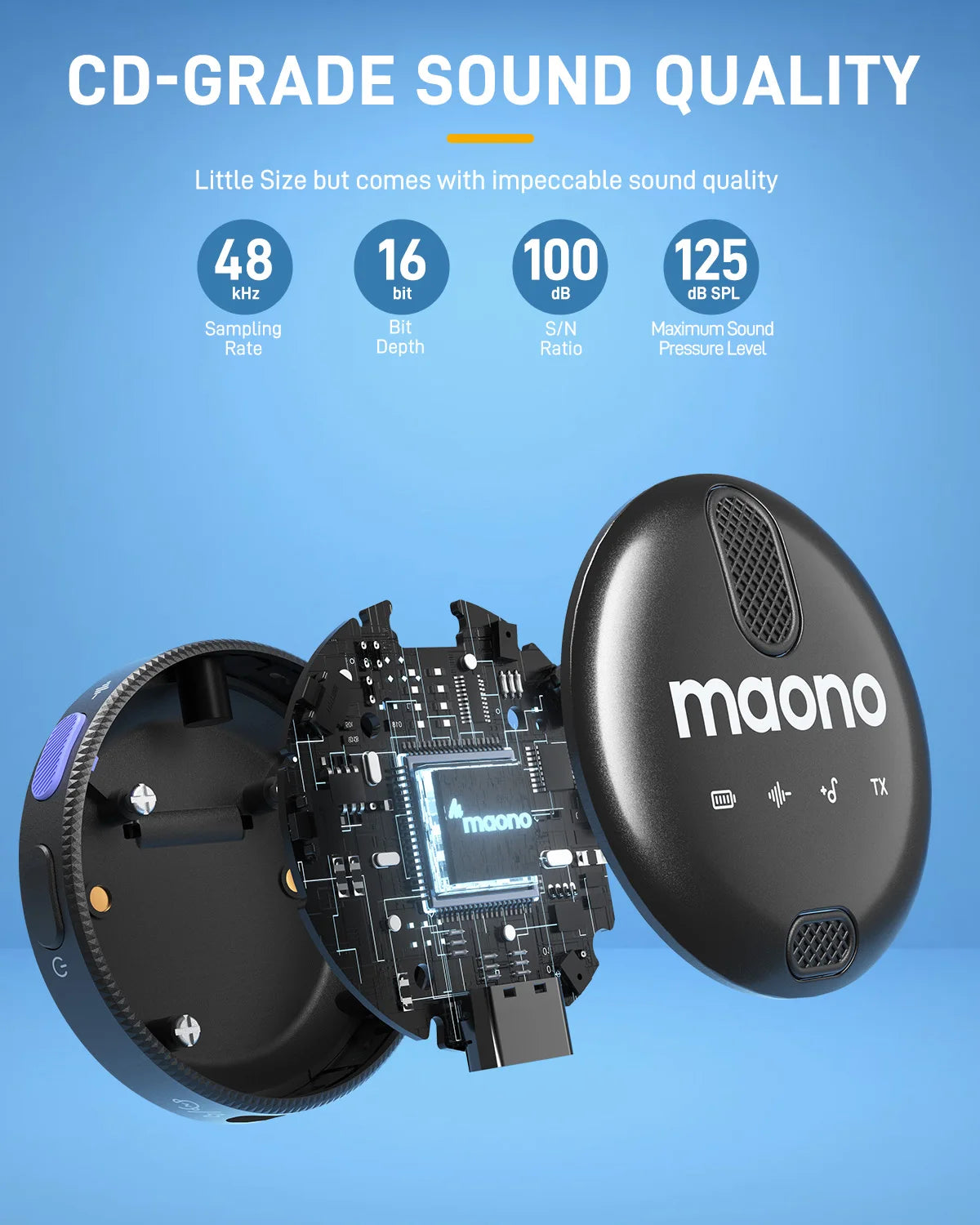 MAONO WM620 Professional Lavalier Wireless Microphone