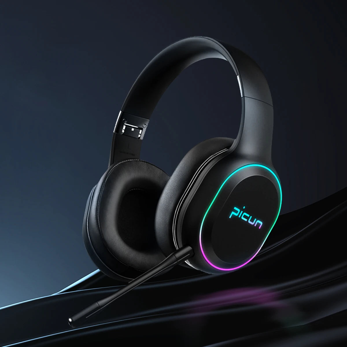 PICUN P80X RGB Bluetooth Wireless Gaming Headset