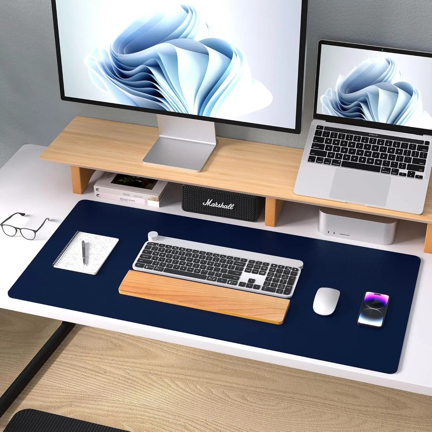 YSAGi Non-Slip Waterproof Leather Desk Mat