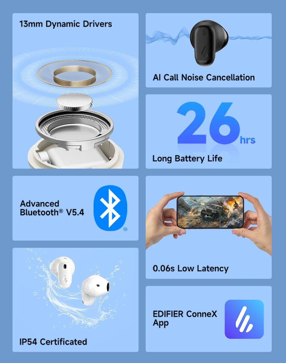 EDIFIER T30 ANC Bluetooth Wireless Earphones