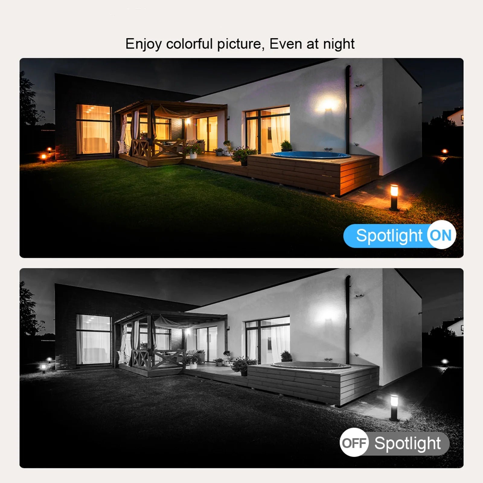 ANRAN 3MP Solar Powered WiFi Smart Home Security Camera