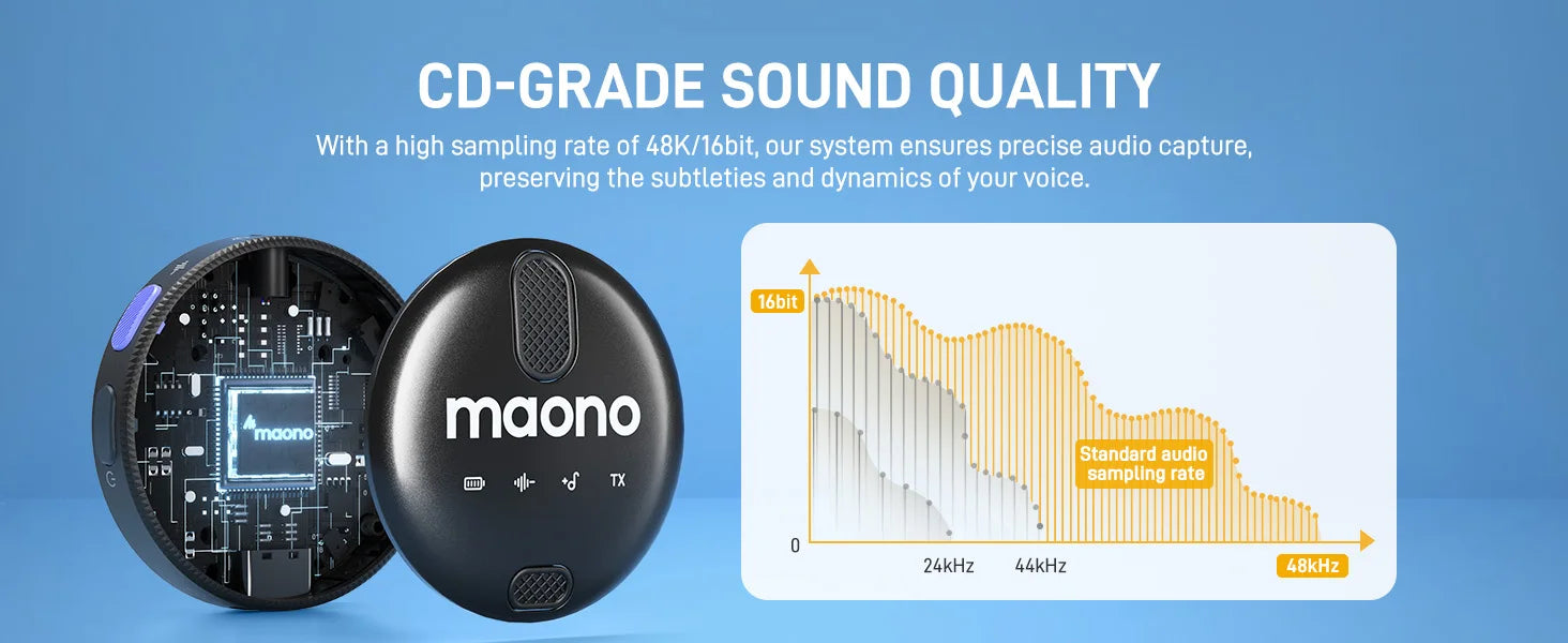 MAONO WM620 Professional Lavalier Wireless Microphone