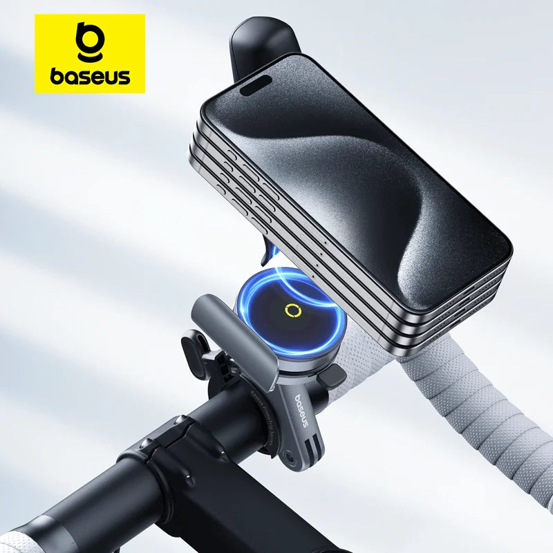 BASEUS 360° Adjustable Magnetic Bike Phone Mount and Clip