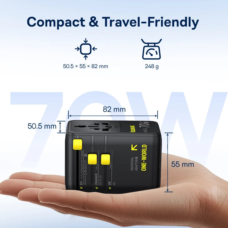 BASEUS EnerCore CG11 GaN5 Universal Travel Adapter
