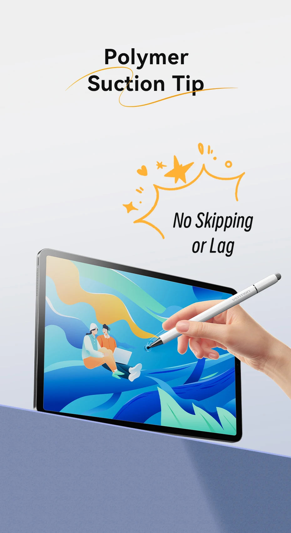 VENTION 3in1 Magnetic Stylus Pen for Apple iPad