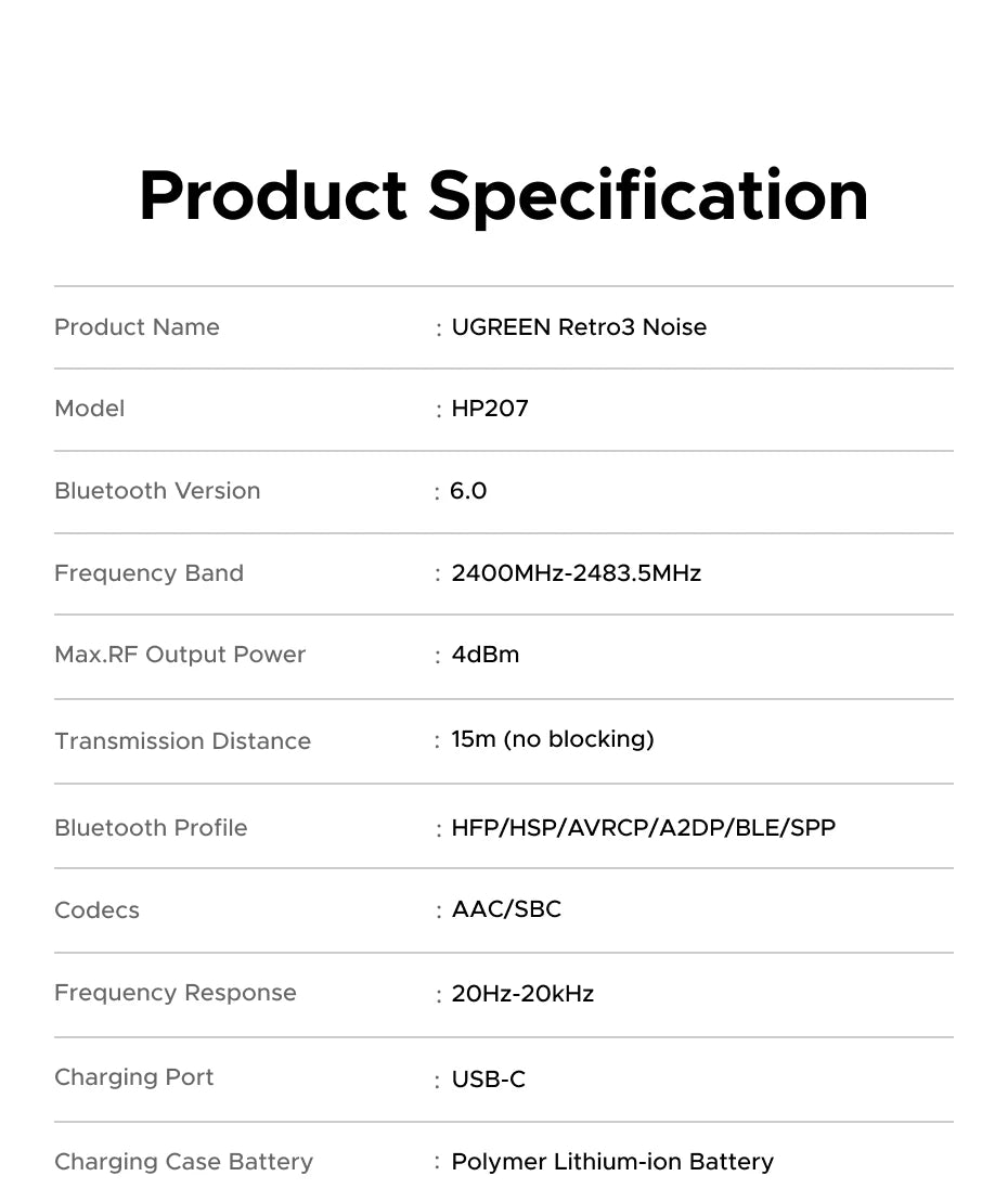 UGREEN Studio Plus Noise Cancelling Bluetooth Wireless Headphones